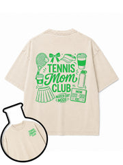 TENNIS Mom CLUB MATCH DAY MODE Washed T-Shirt