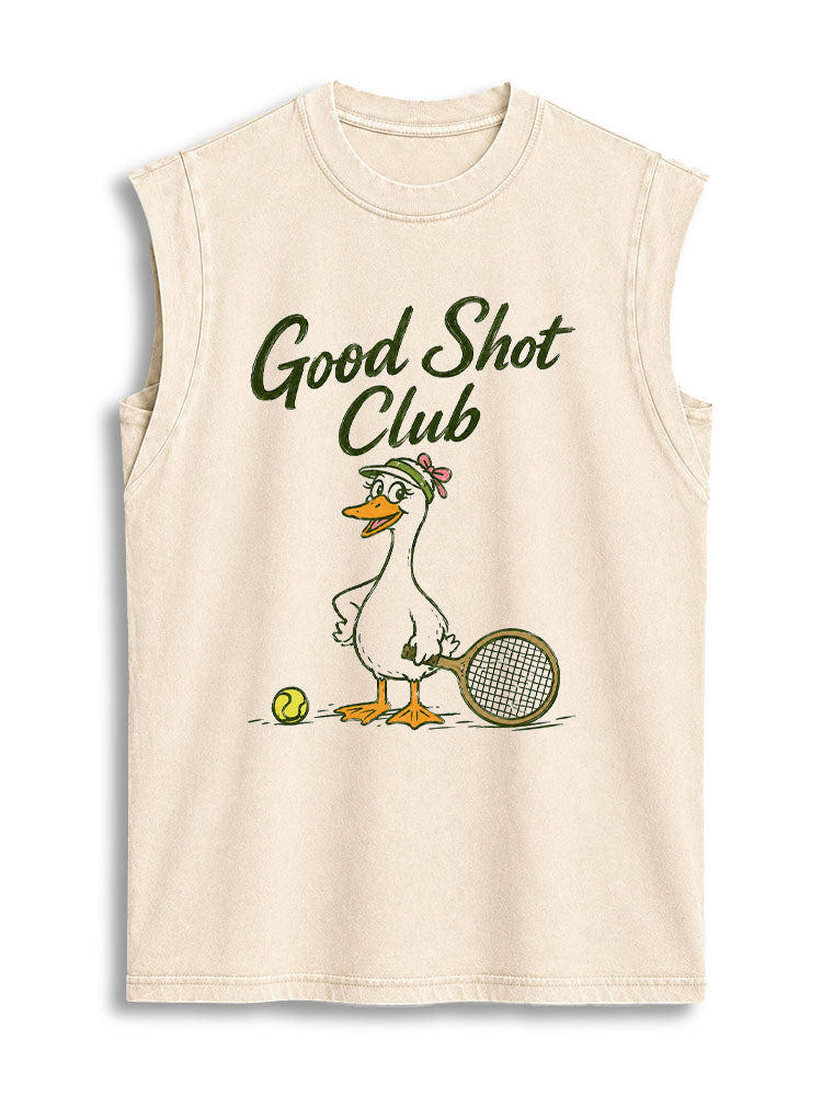GOOD SHOT CLUB Vintage Washed Cotton Tank Top