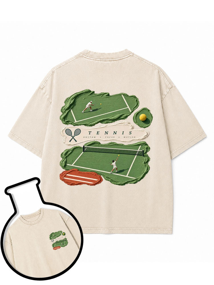 Vintage Sporty Tennis Washed T-Shirt