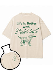 Life Is Better with Pickleball Washed T-Shirt