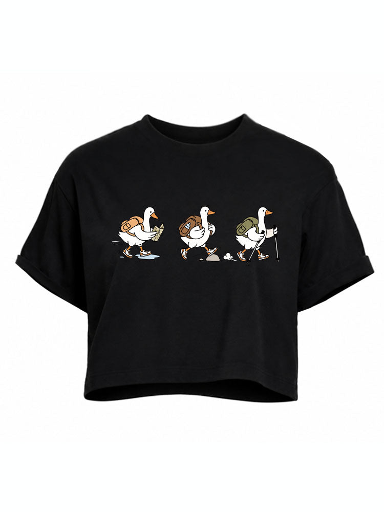 HIKING Goose Crop Tops