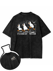 IT'S A GOOD DAY FOR A RUN Washed T-Shirt