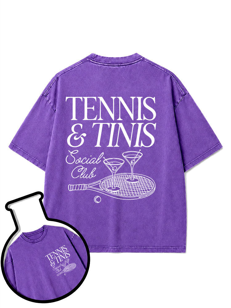 TENNIS & TINIS Social Club Washed T-Shirt