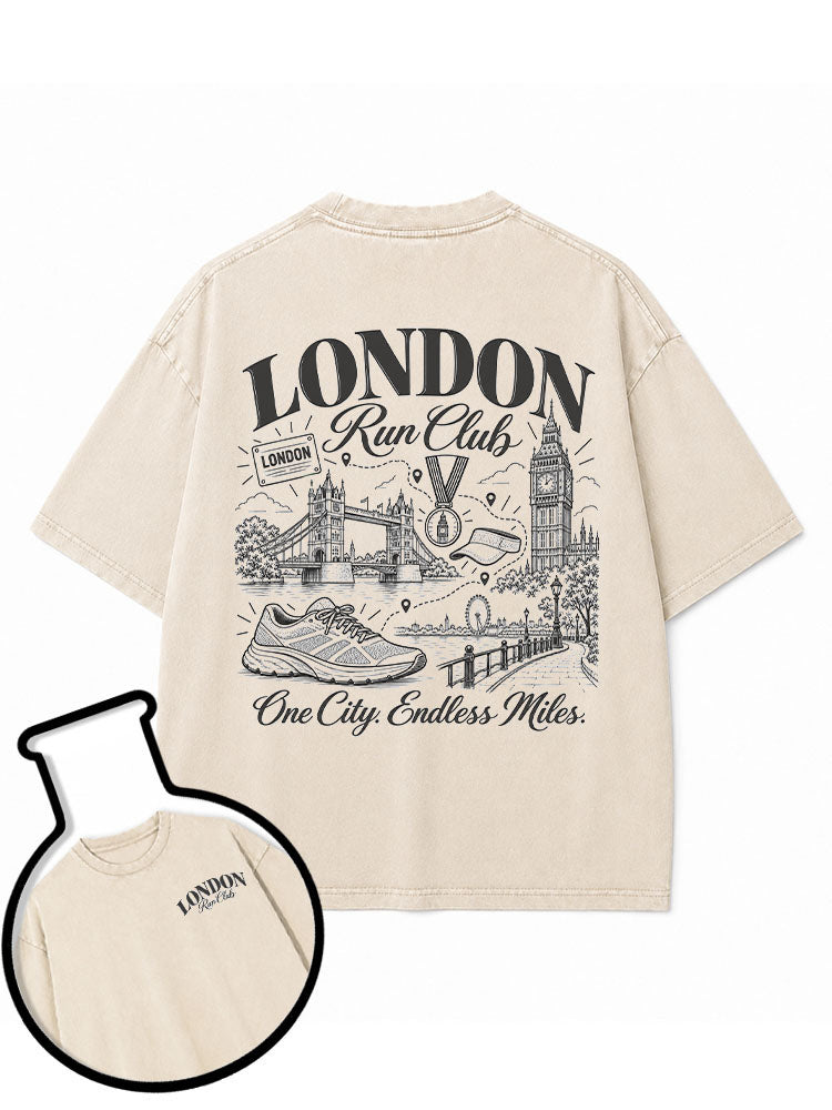 LONDON Run Club Washed T-Shirt