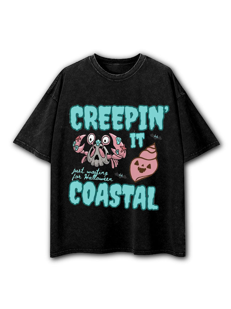 Creepin It Coastal Washed T-Shirt