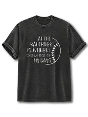 At The Ballpark Washed T-Shirt