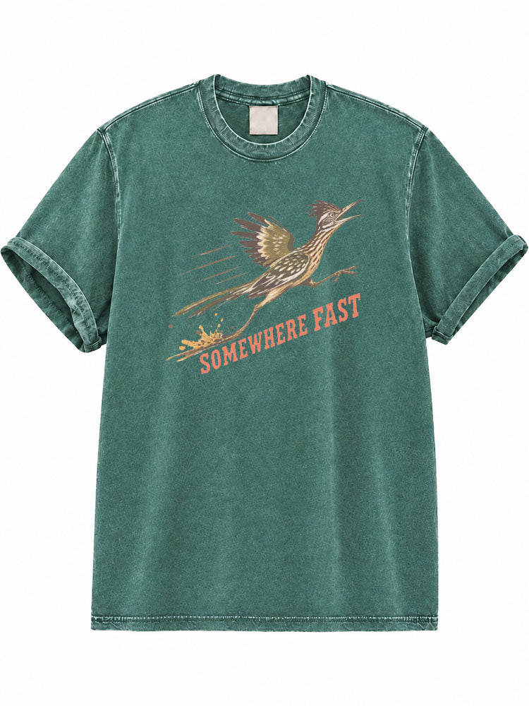 Somewhere Fast Washed T-Shirt