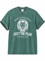 Obey The Plan Washed T-Shirt