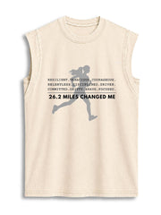 26.2 MILES CHANGED ME Vintage Washed Cotton Tank Top