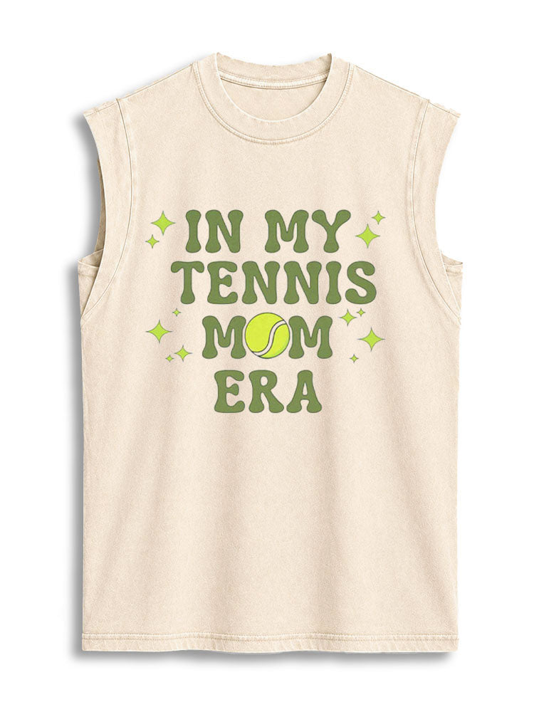 IN MY TENNIS MOM ERA Vintage Washed Cotton Tank Top