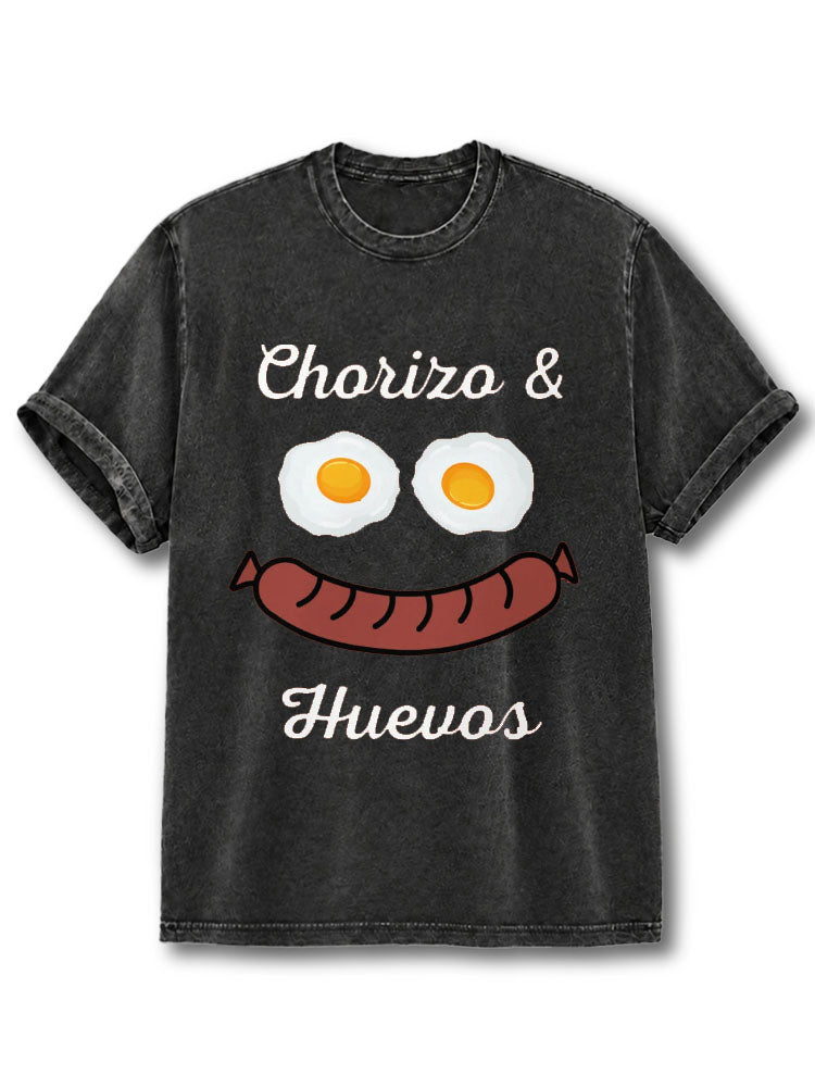 Chorizo and Huevos Washed T-Shirt