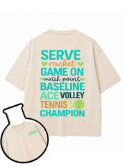 TENNIS CHAMPION Washed T-Shirt