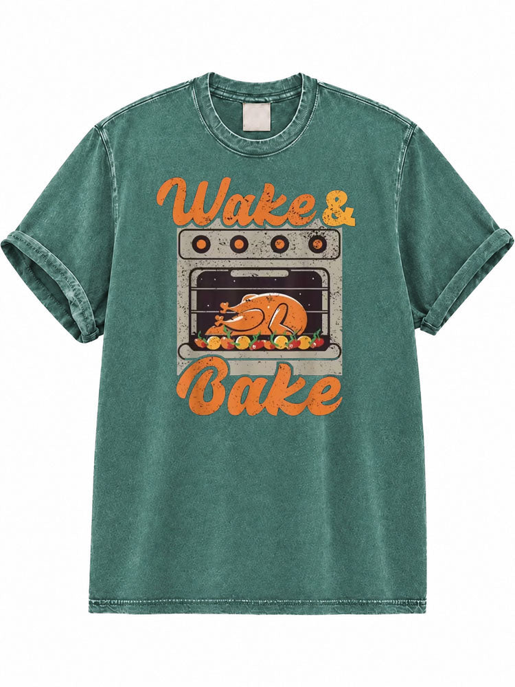 Wake And Bake Washed T-Shirt