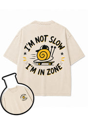 I'm Not Slow I'm In Zone 2 Washed T-Shirt