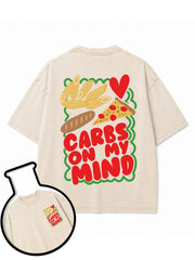 CARBS ON MY MIND Washed T-Shirt