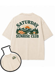 SATURDAY SUNRISE CLUB Washed T-Shirt