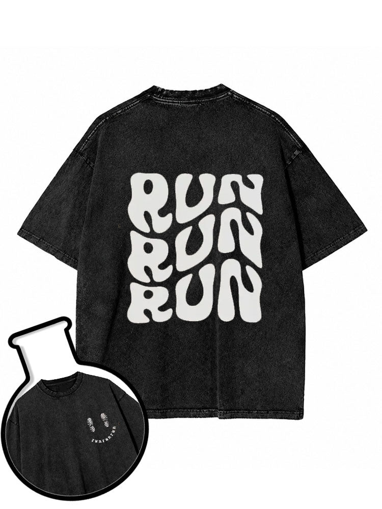 Run Run Run Washed T-Shirt