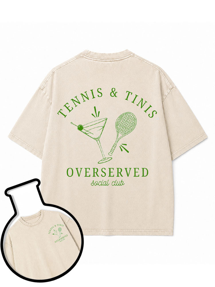 TENNIS & TINIS SOCIAL CLUB Washed T-Shirt