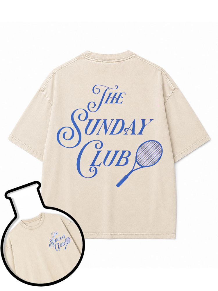The SUNDAY TENNIS CLUB Washed T-Shirt