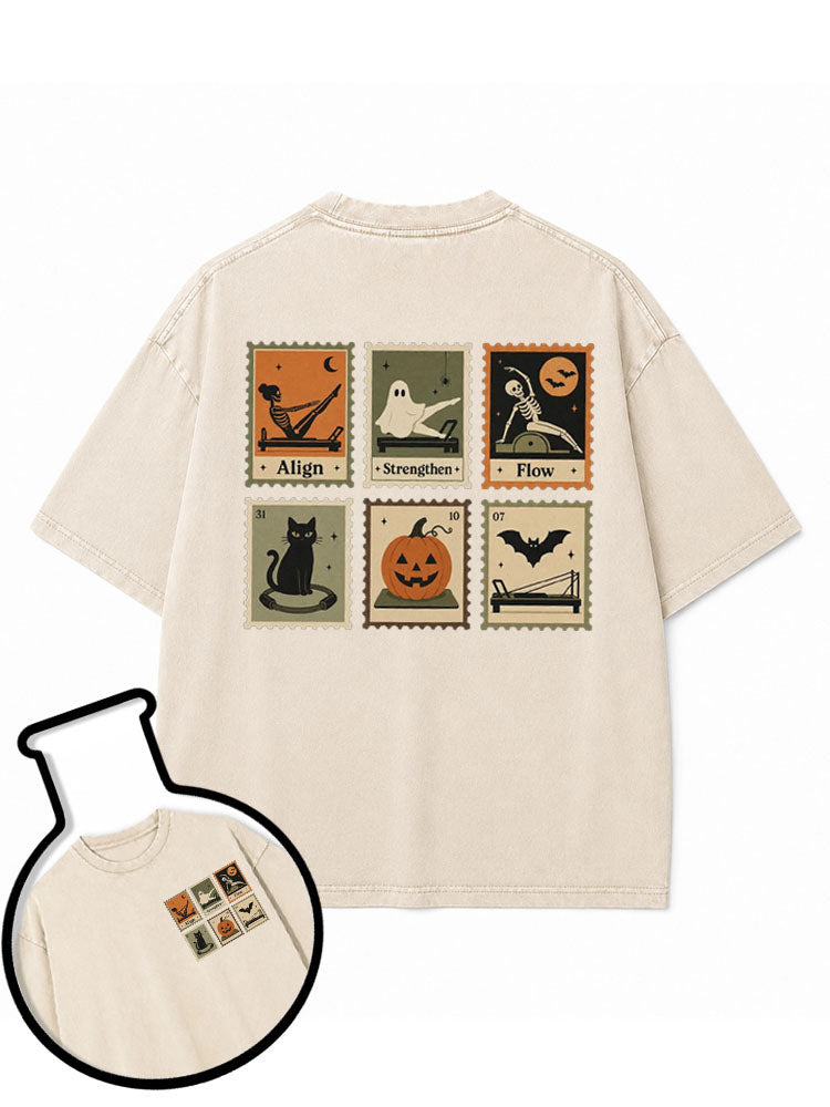 Pilates HALLOWEEN Washed T-Shirt