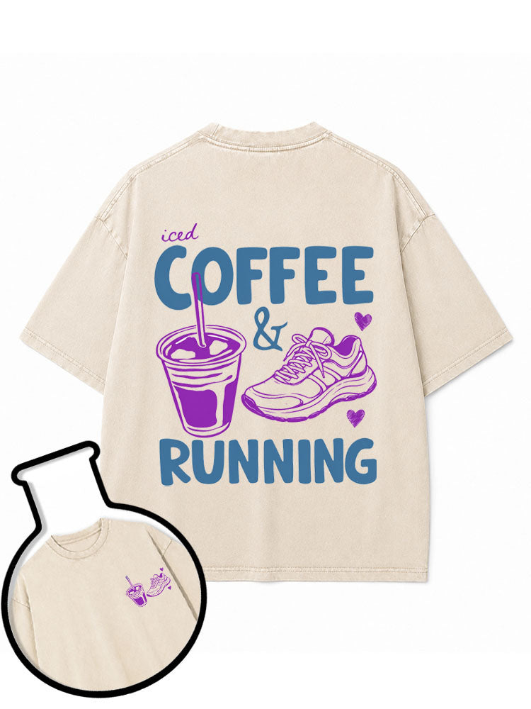 Iced Coffee Running Washed T-Shirt