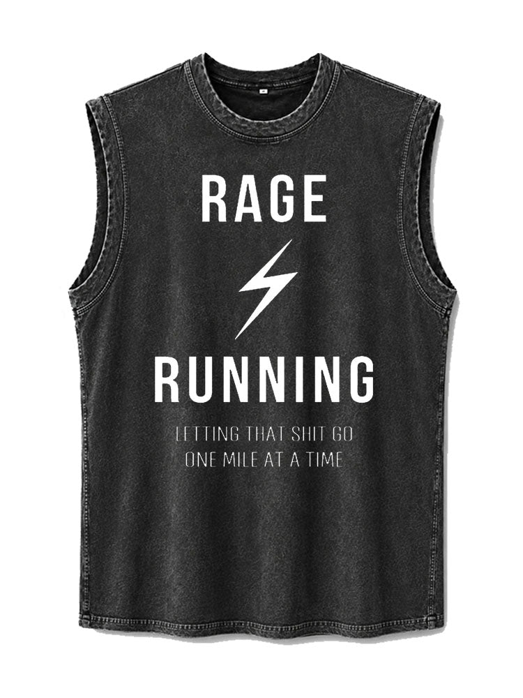 Rage Running Washed Tank Top