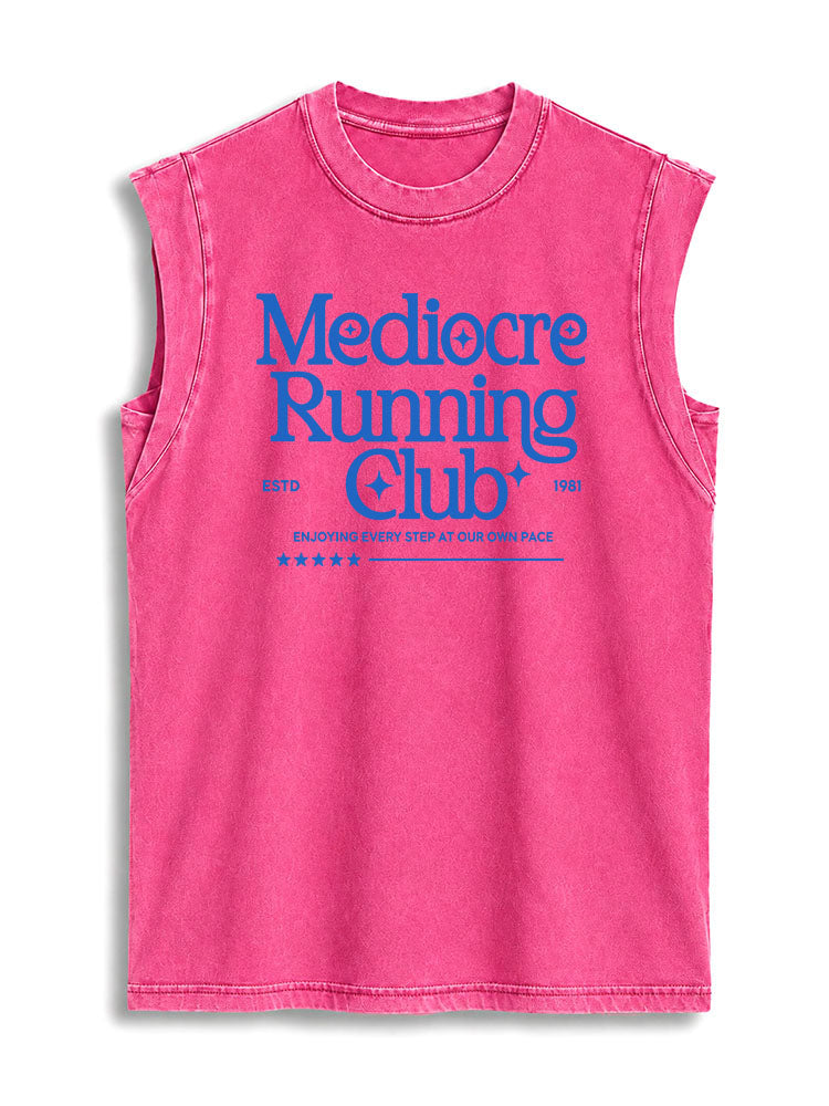 Mediocre Running Club Vintage Washed Cotton Tank Top