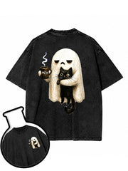 Ghost Cat Washed T-Shirt
