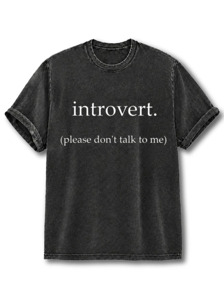 introvert Washed T-Shirt