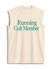 Running Cult Member Vintage Washed Cotton Tank Top