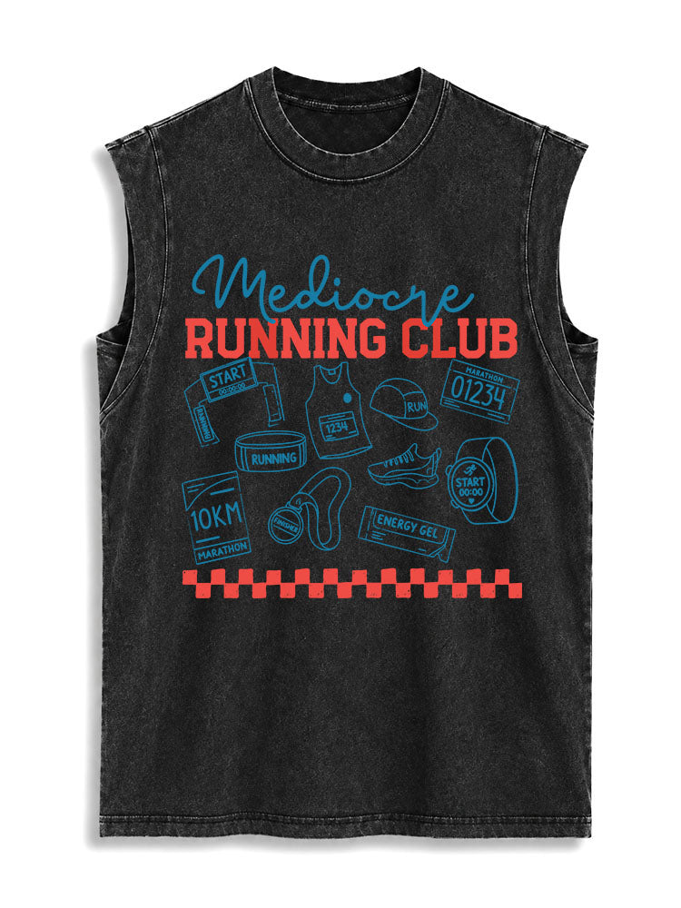 Mediocre Running Club Vintage Washed Cotton Tank Top
