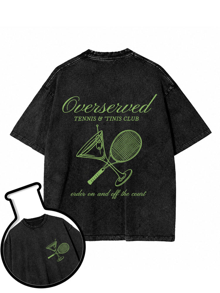 Overserved TENNIS & 'TINIS CLUB Washed T-Shirt