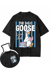 THE SILLY GOOSE book club Washed T-Shirt