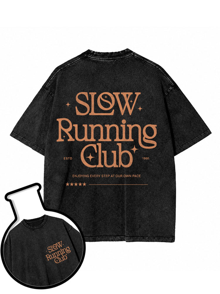 Slow Running Club Washed T-Shirt