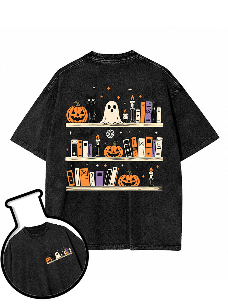 Halloween Reading Day Washed T-Shirt