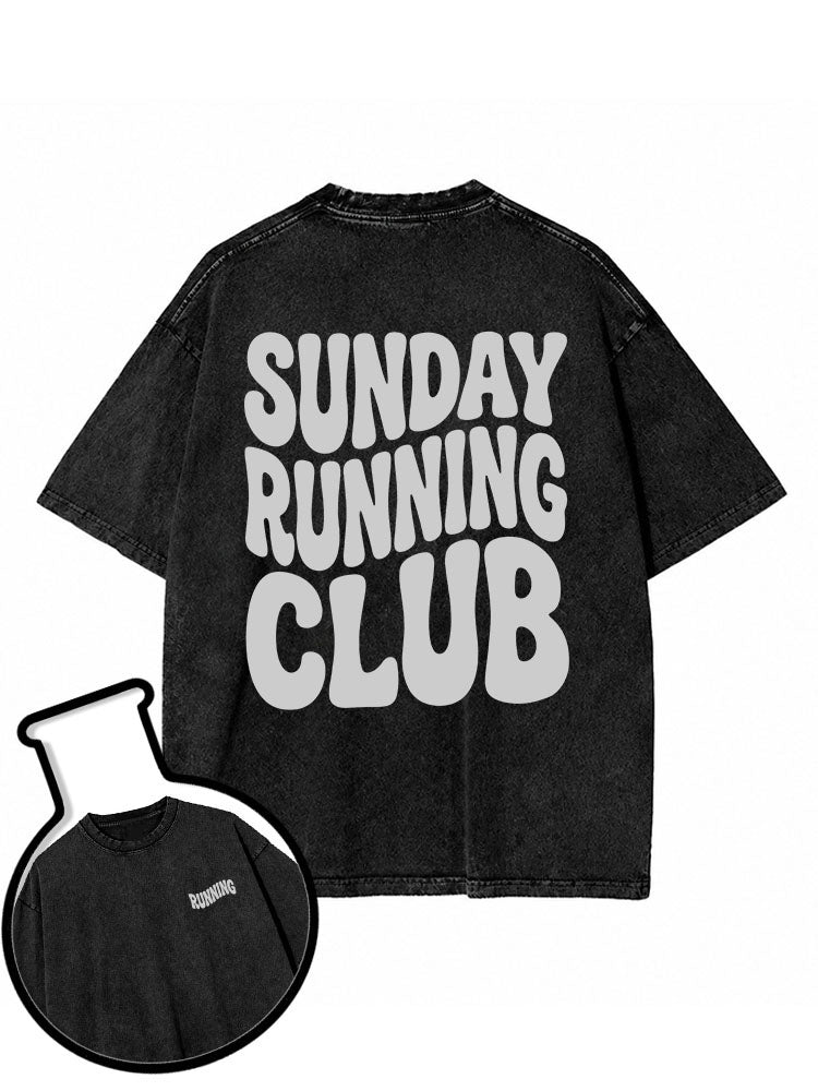 Sunday Running Club Washed T-Shirt