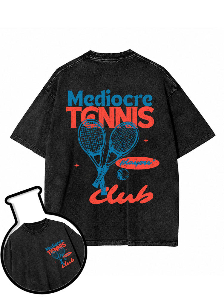 Mediocre Tennis Players Club Washed T-Shirt
