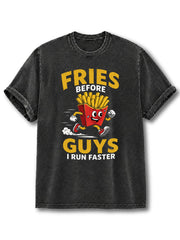 I Run Faster Washed T-Shirt