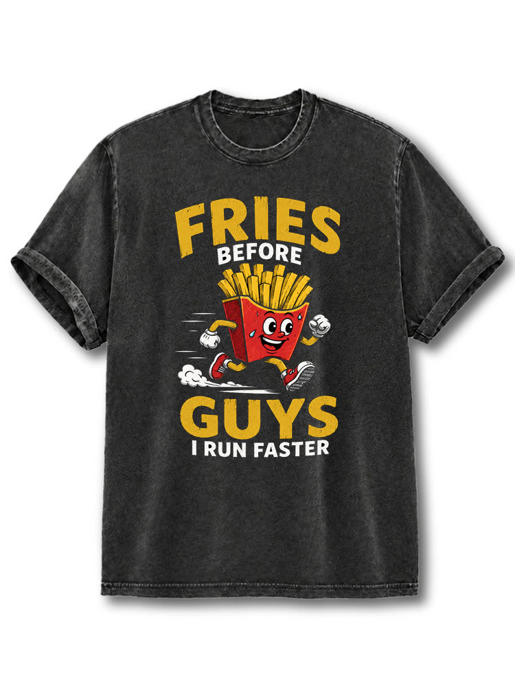 I Run Faster Washed T-Shirt