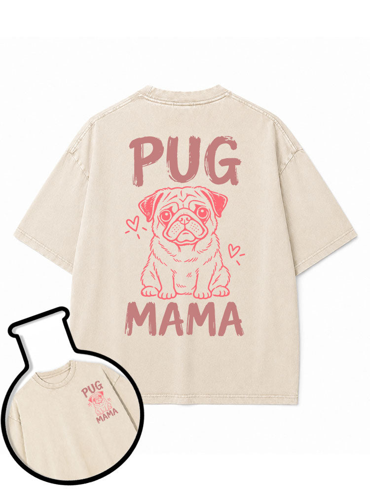 pug mama Washed T-Shirt