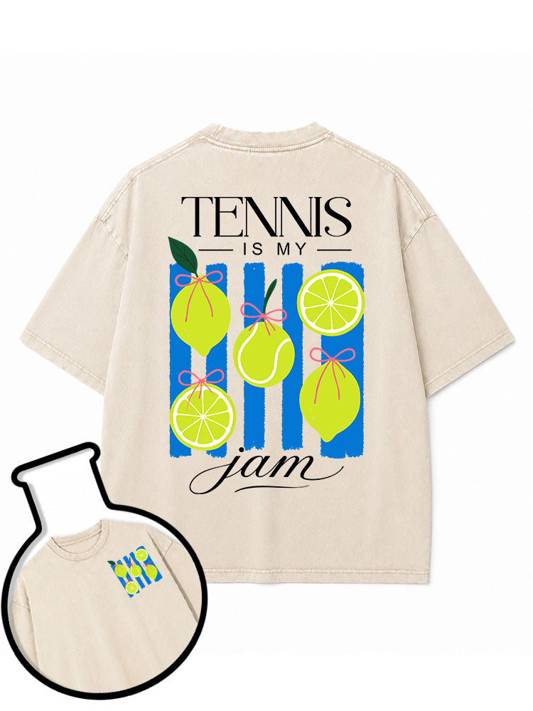 tennis is my jam Washed T-Shirt