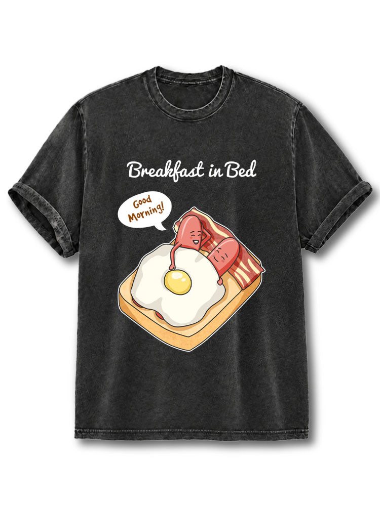 Breakfast in Bed Washed T-Shirt