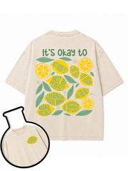 IT'S OKAY TO Washed T-Shirt