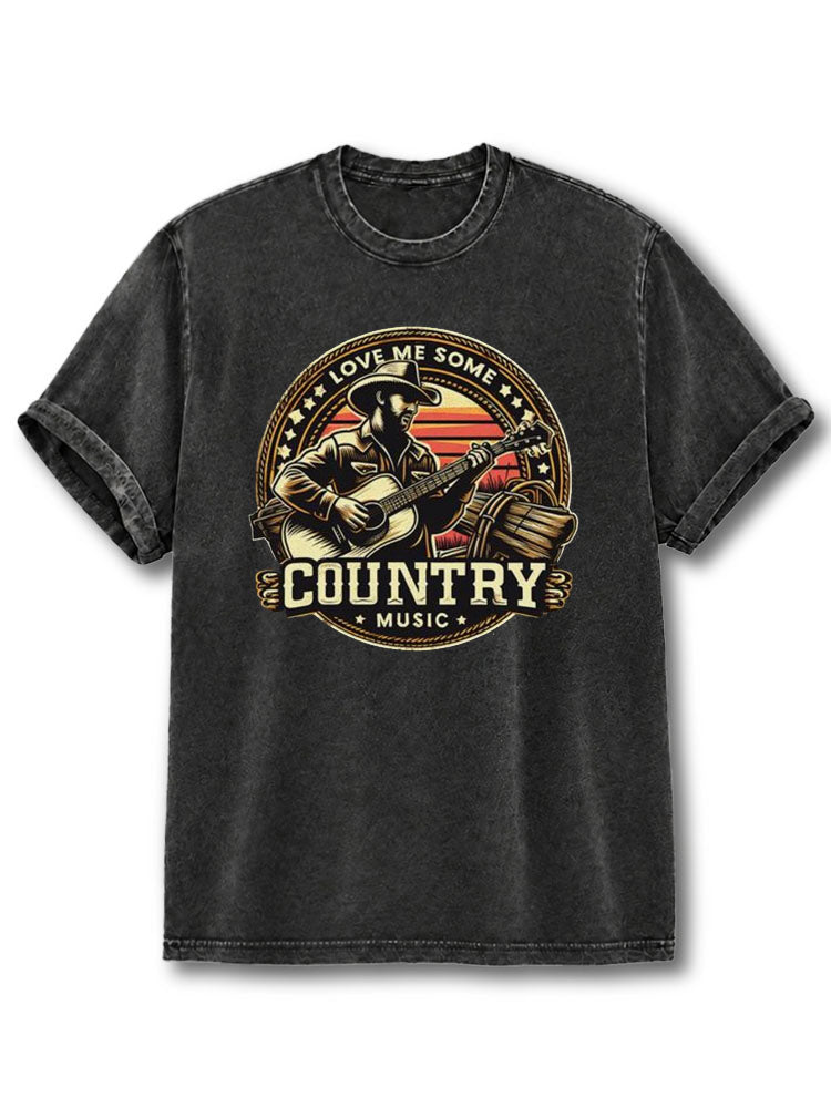 Love Me Some Country Music Washed T-Shirt