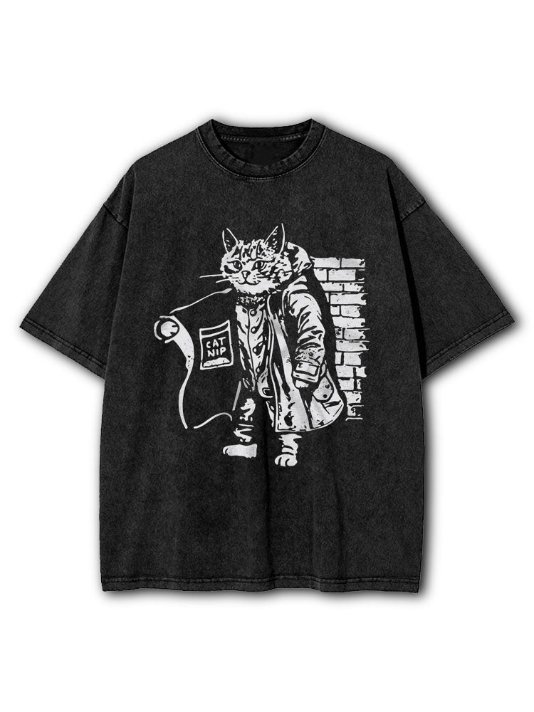 Catnip Dealer Washed T-Shirt