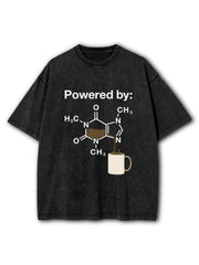Powered By Caffeine Washed T-Shirt