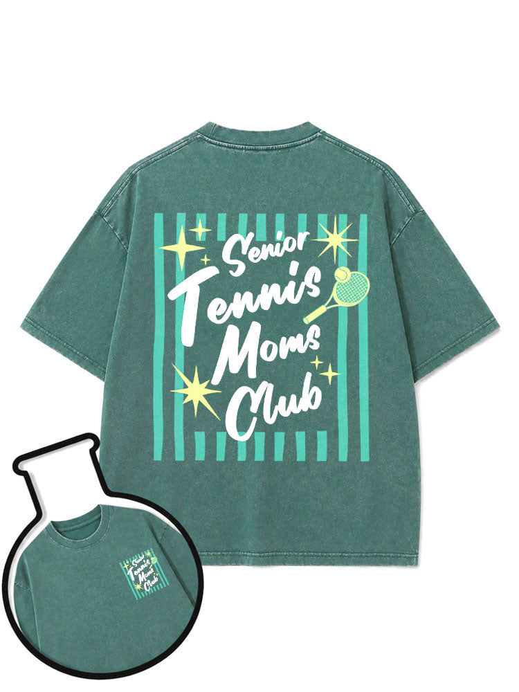 SENIOR TENNIS MOMS CLUB Washed T-Shirt
