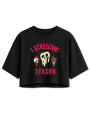 I SCREAM SEASON Crop Tops