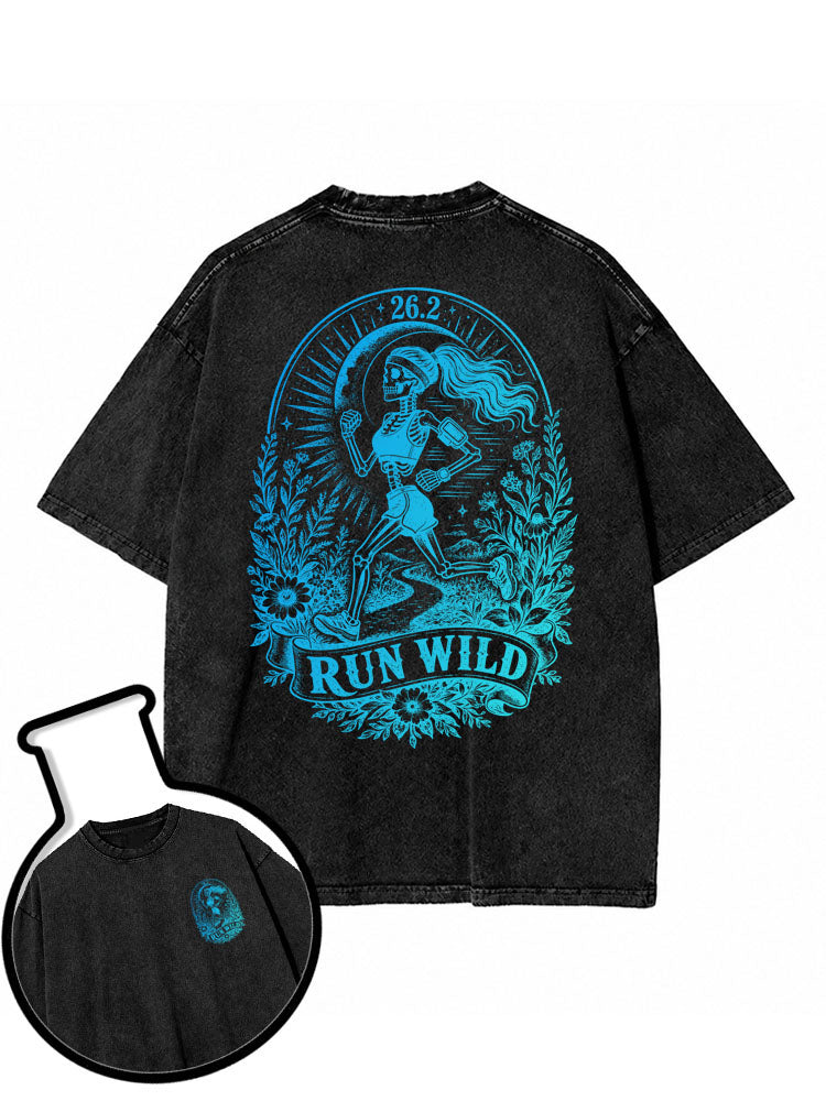 26.2 RUN WILD Washed T-Shirt