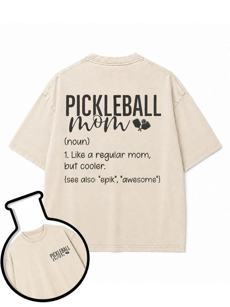 PICKLEBALL mom Washed T-Shirt